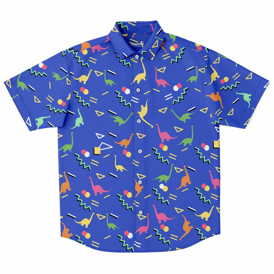 Dino Memphis pattern Buttons up