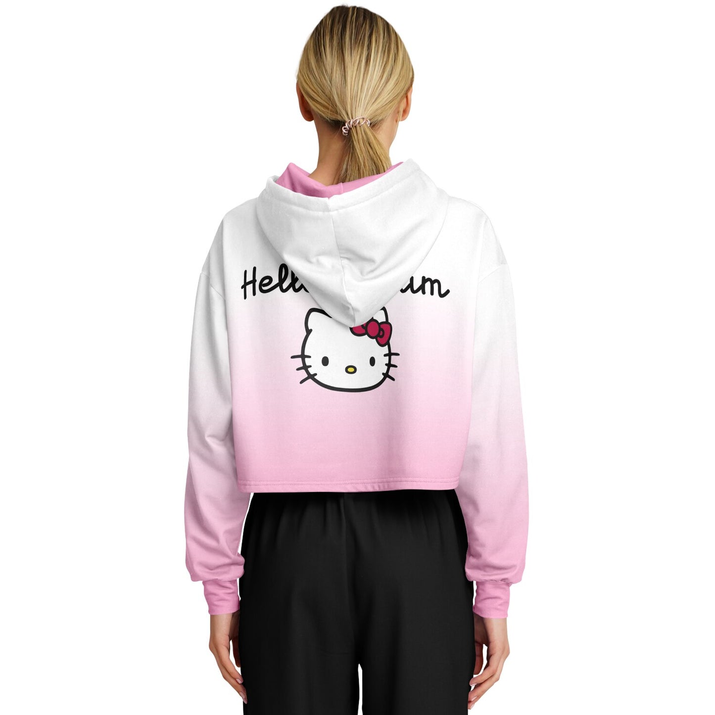 Hello Riddim Cropped Hoodie