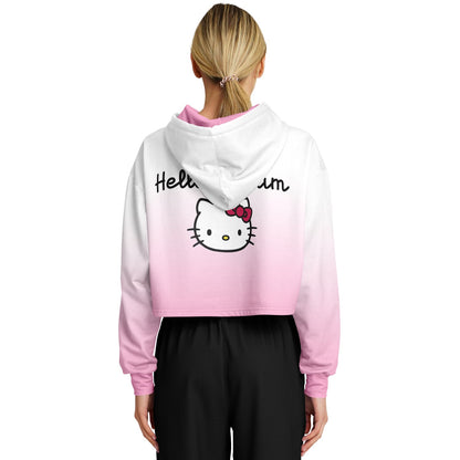 Hello Riddim Cropped Hoodie