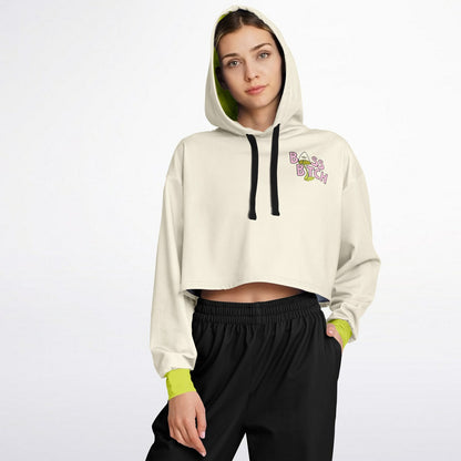 Bass bitch cropped hoodie