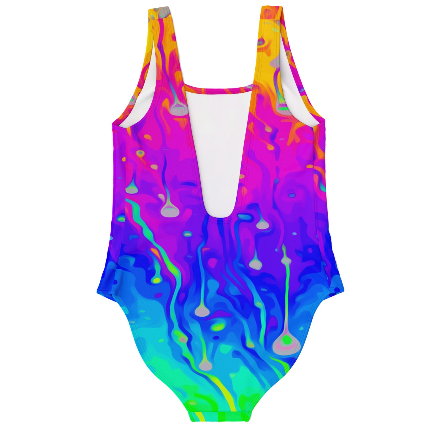 Rainbow drips Rave bodysuit