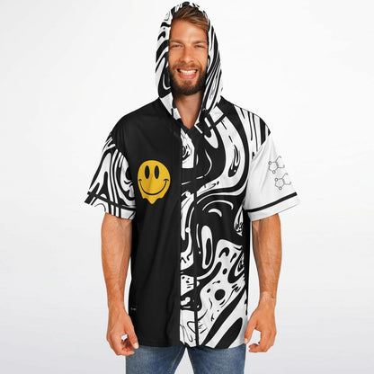We are all on acid Hooded Baseball Jersey