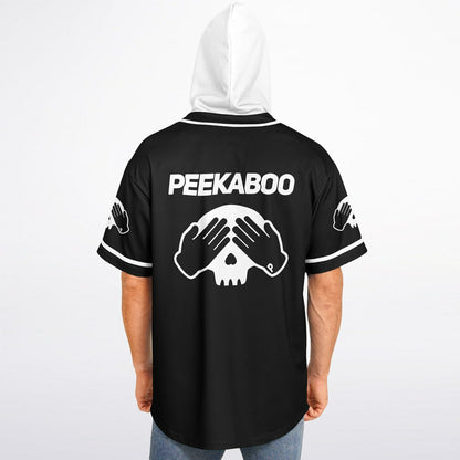 Peekboo custom Hooded Baseball Jersey
