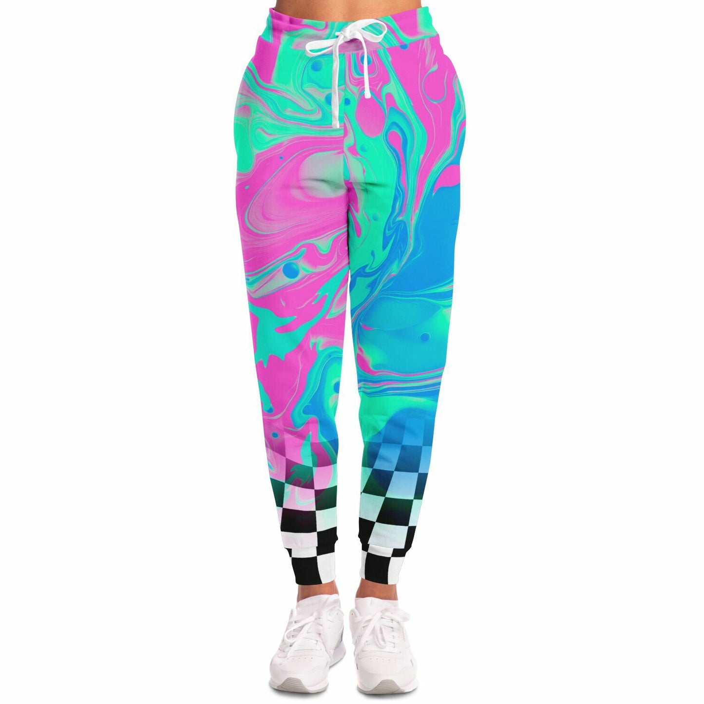 Trippy acid checkered Jogger