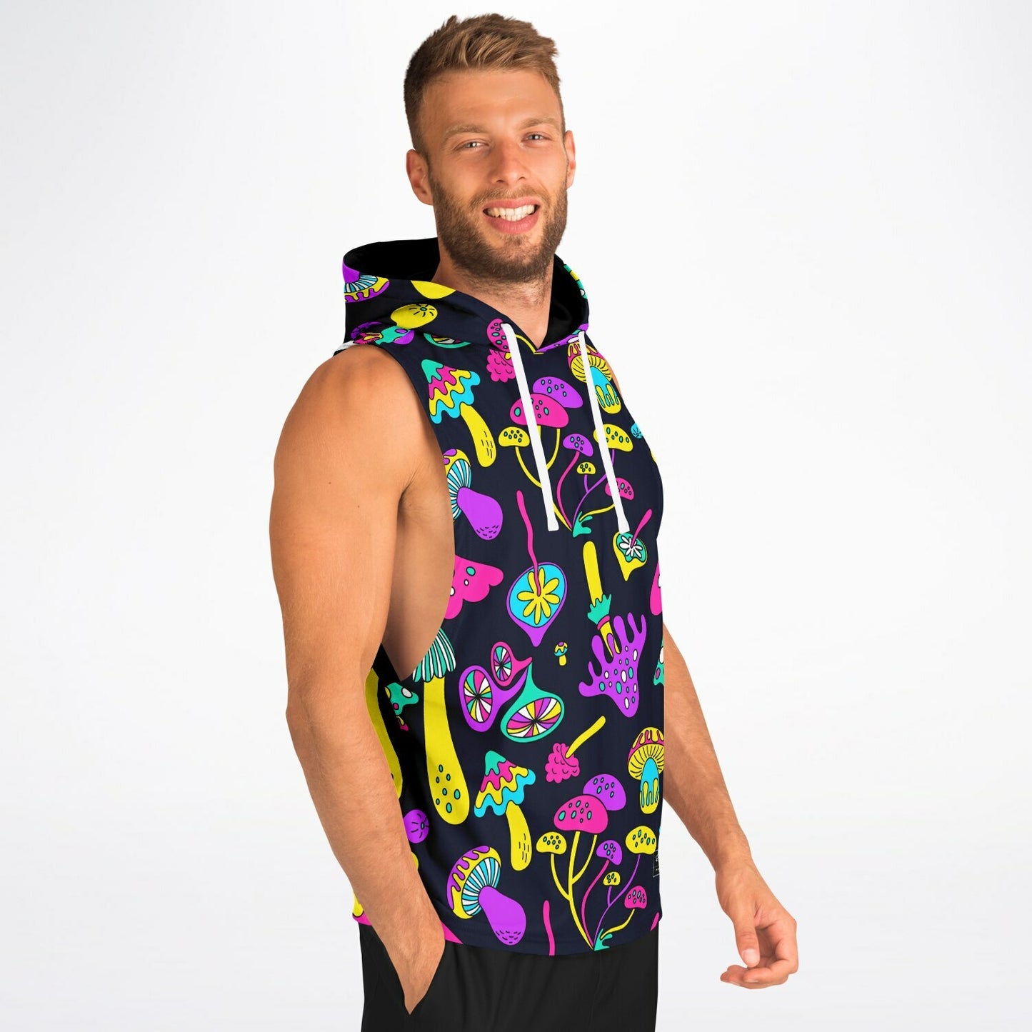 Acid Mushrooms  Sleeveless Hoodie