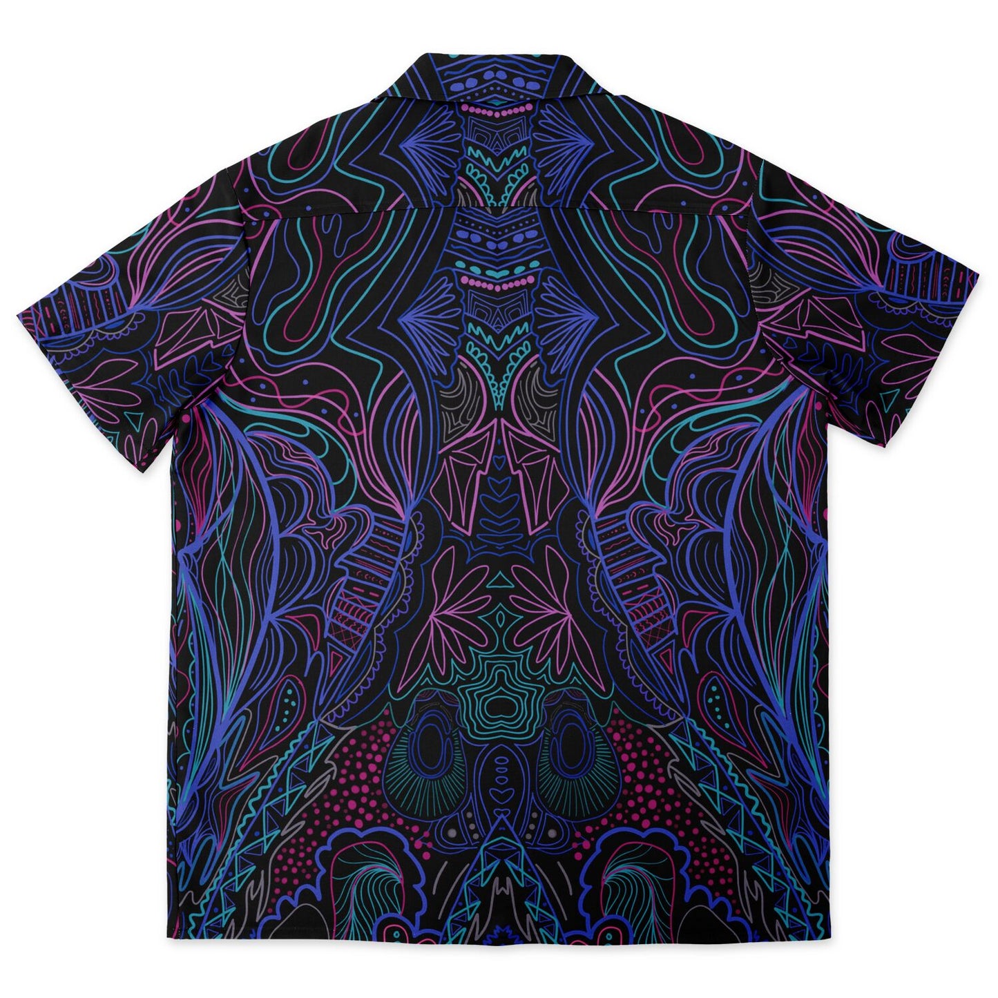 Wubz Spread Collar Short Sleeve Button-Down