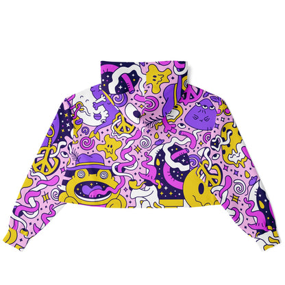 Trippy Doddles Cropped Hoodie