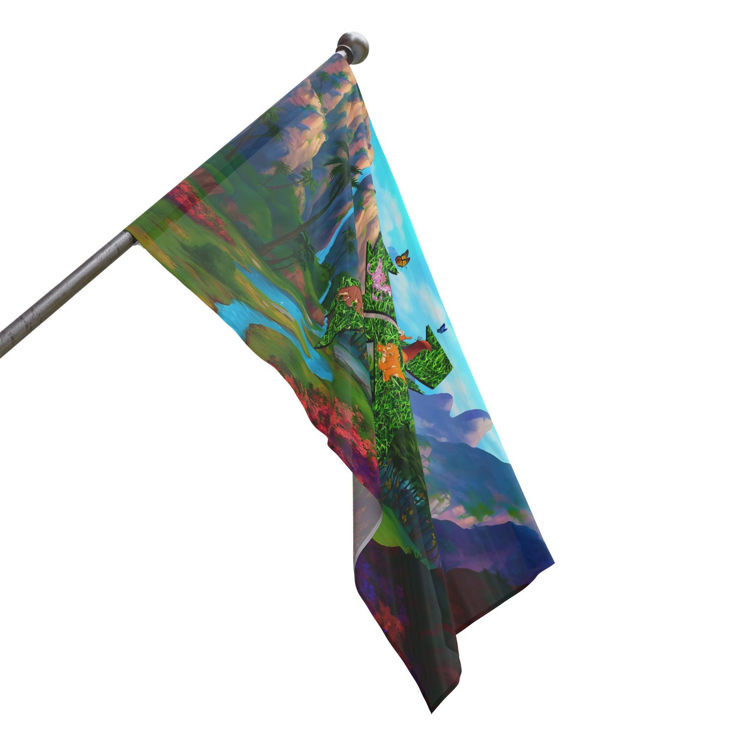 Lands  before custom Flag