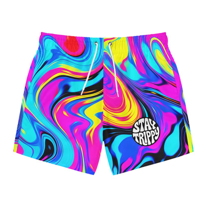 Stay trippy Swim Trunks (Printify)