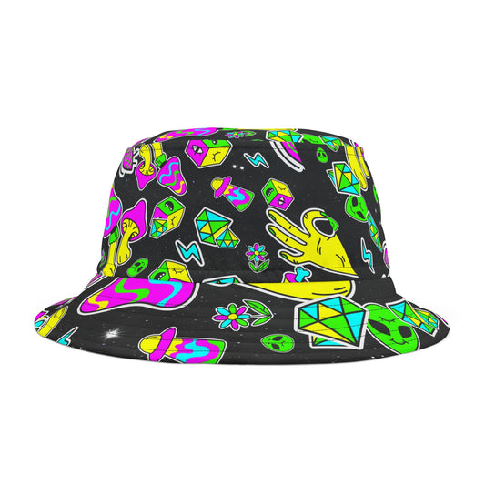 Trippy shapes Bucket Hat