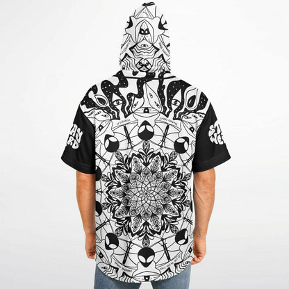 Stay Weird Hooded Baseball Jersey