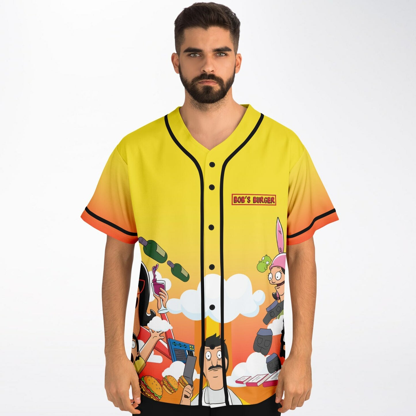 Bob burger custom Baseball Jersey