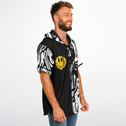 We are all on acid Hooded Baseball Jersey