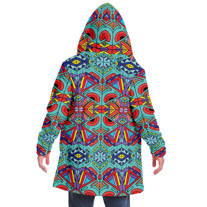 Trippy Doddle pattern 01 Microfleece Cloak