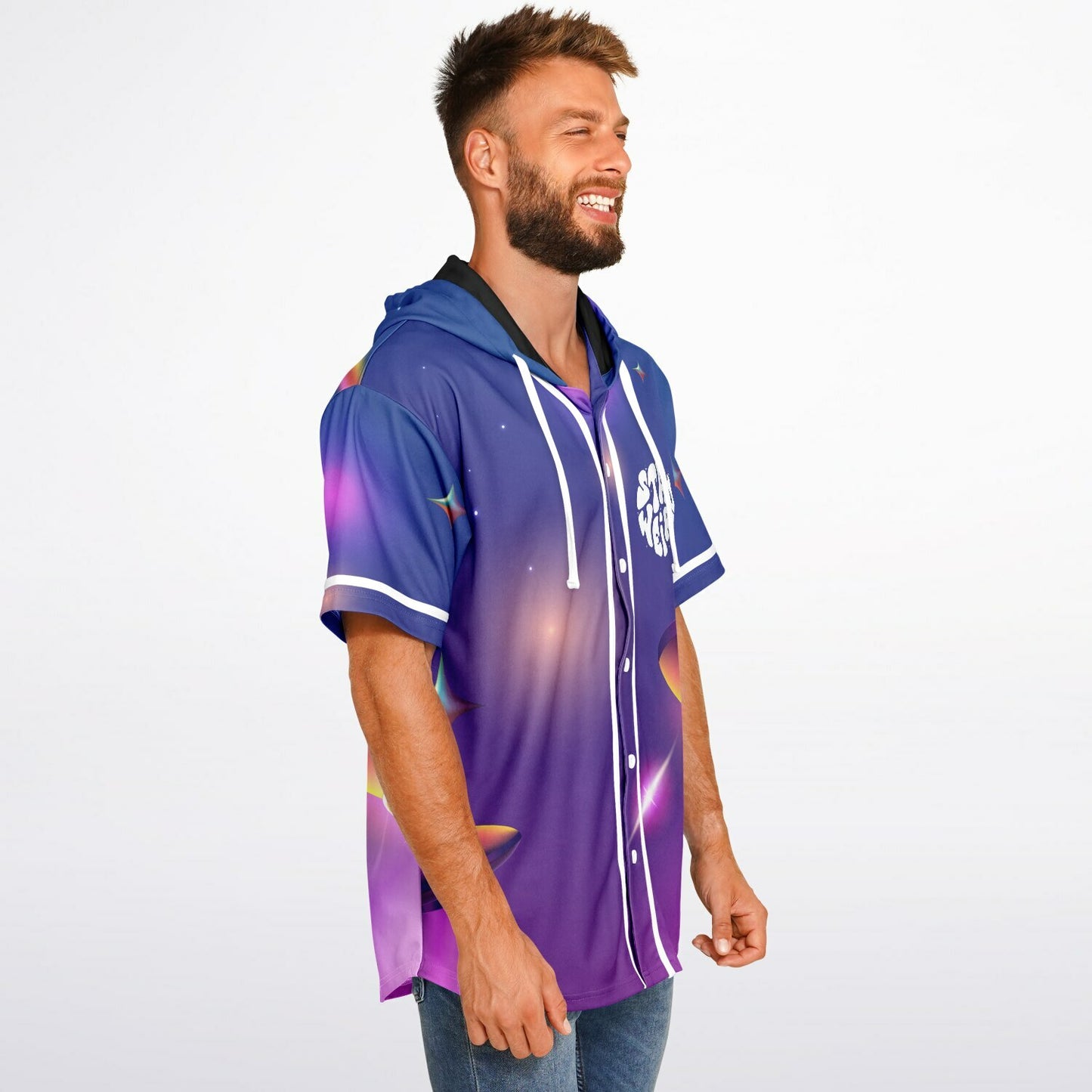 Transcend Hooded Baseball Jersey