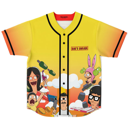 Bob burger custom Baseball Jersey