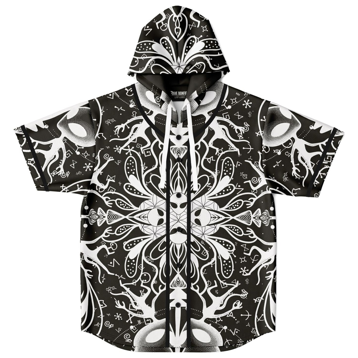 Alienese Hooded Baseball Jersey