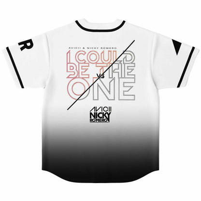 Edwin F custom Baseball Jersey (White and black)