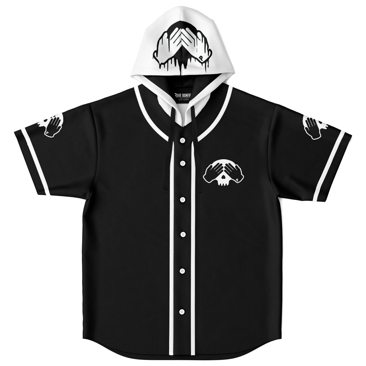 Peekboo custom Hooded Baseball Jersey