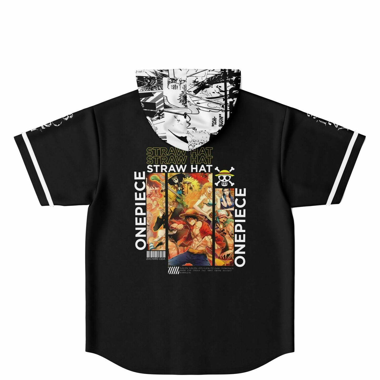 Luffy one piece Hooded Baseball Jersey