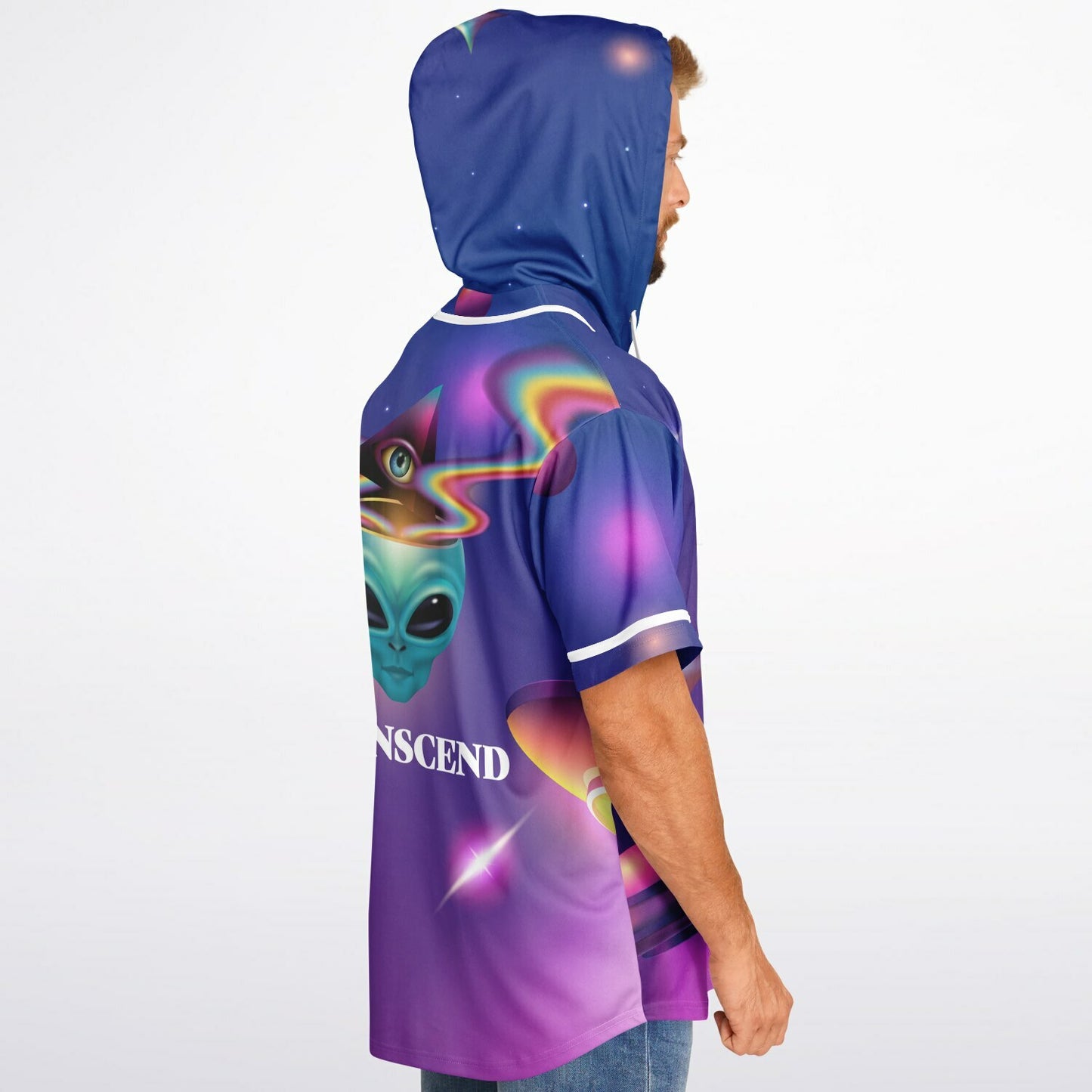 Transcend Hooded Baseball Jersey