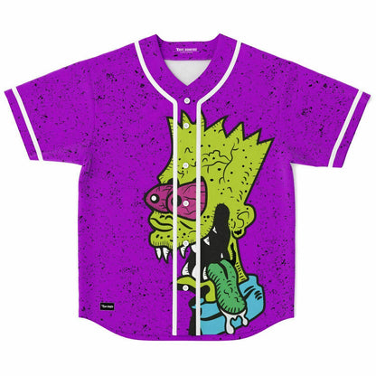 Zombie Bart 2 Baseball Jersey (Without writing on back)