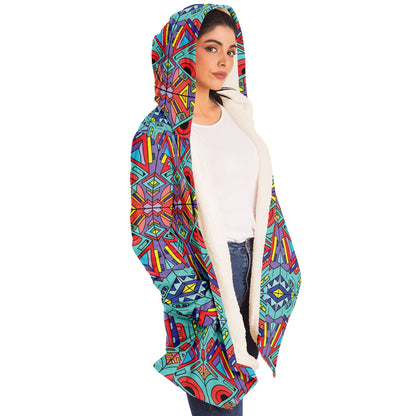 Trippy Doddle pattern 01 Microfleece Cloak