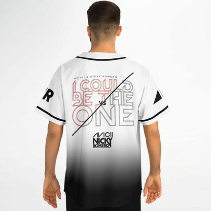 Edwin F custom Baseball Jersey (White and black)