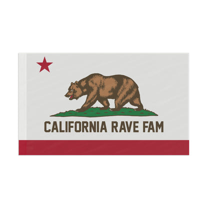 California rave fam custom Flag