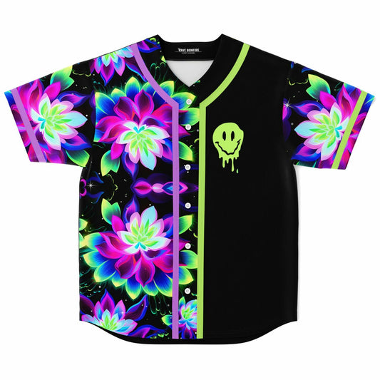 Lotus flowers pattern rave Baseball Jersey