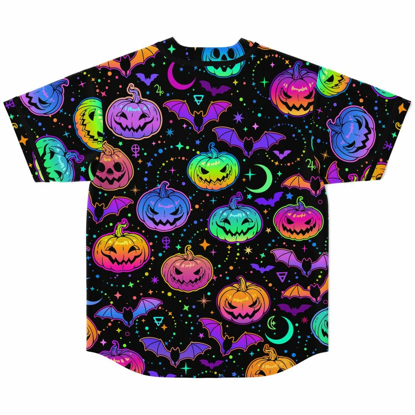 Colorful Halloween Baseball Jersey