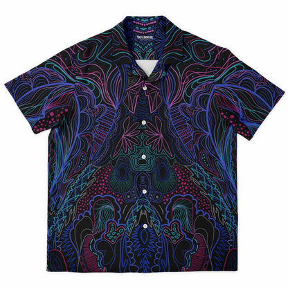 Wubz Spread Collar Short Sleeve Button-Down