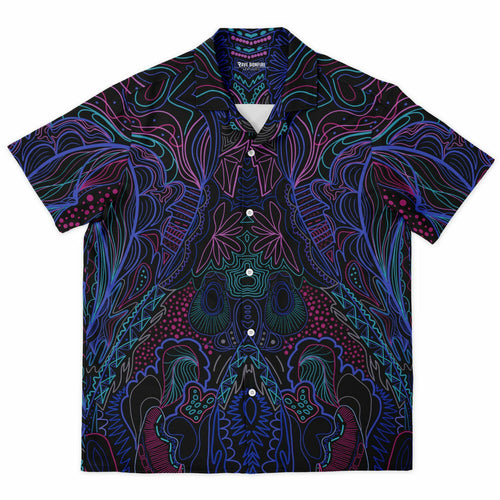 Wubz Spread Collar Short Sleeve Button-Down