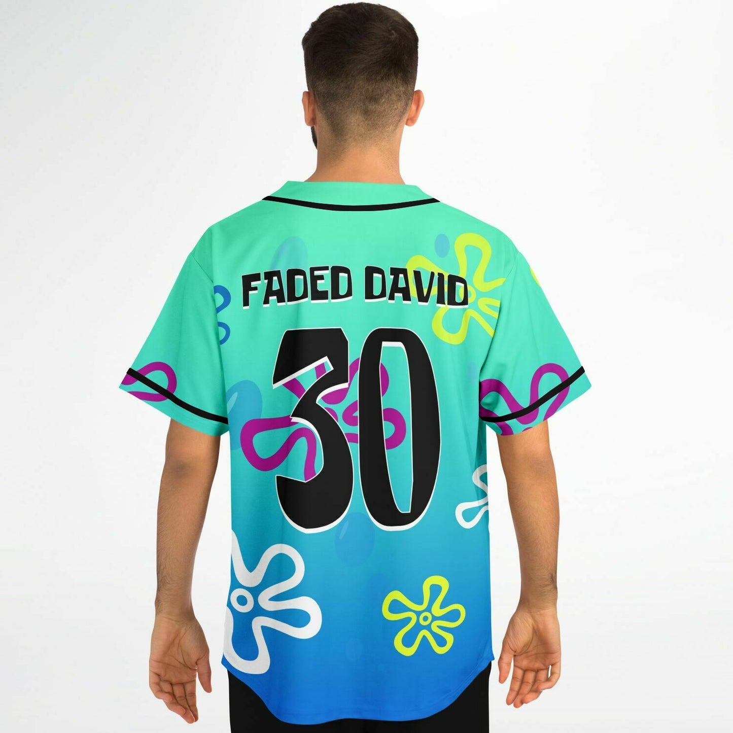 Faded david Baseball Jersey
