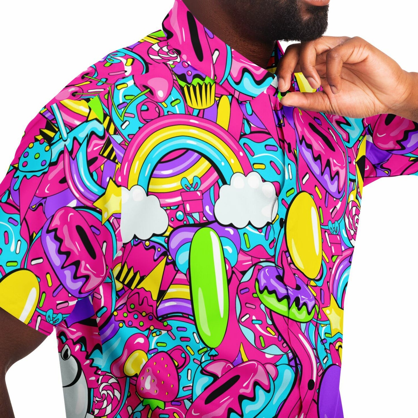 Good vibes Short buttons up shirt