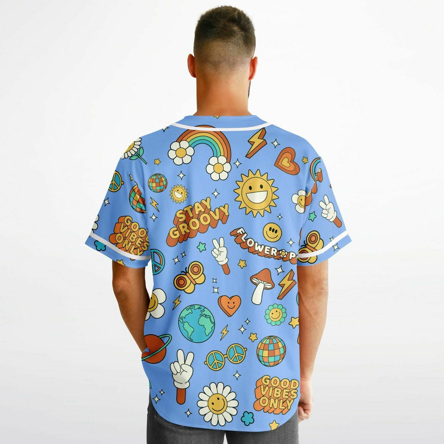 Stay Groovy Reversible Baseball Jersey