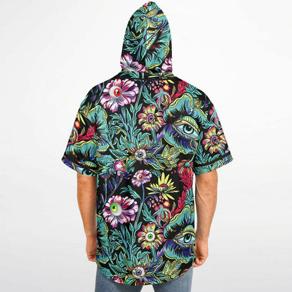 Stay Trippy Hooded Baseball Jersey