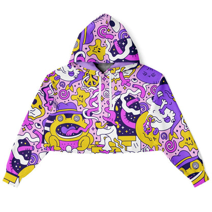 Trippy Doddles Cropped Hoodie