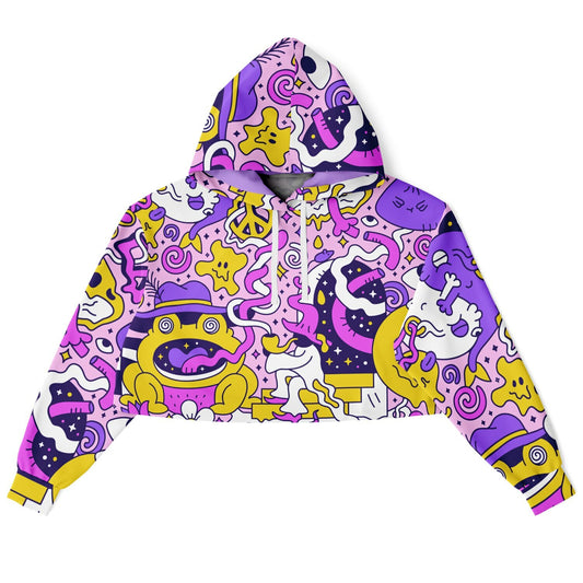 Trippy Doddles Cropped Hoodie