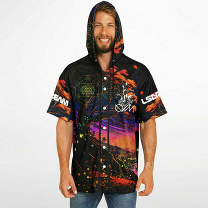 Ganja X Lsdream Hooded Baseball Jersey