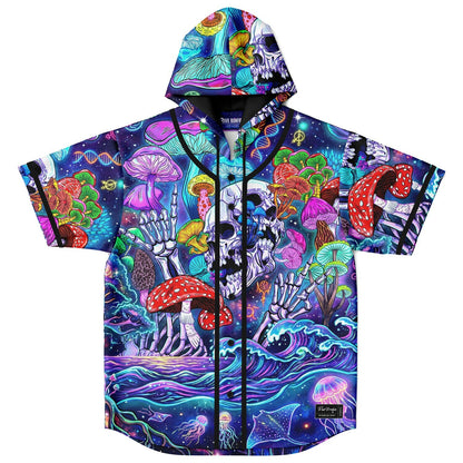 Trippy psy Hooded Baseball Jersey