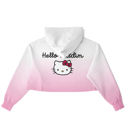 Hello Riddim Cropped Hoodie