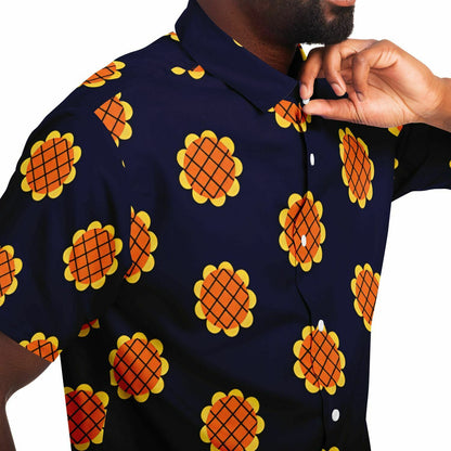 Straw hat Buttons up shirt