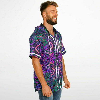 Certified Headbanger Hooded Baseball Jersey