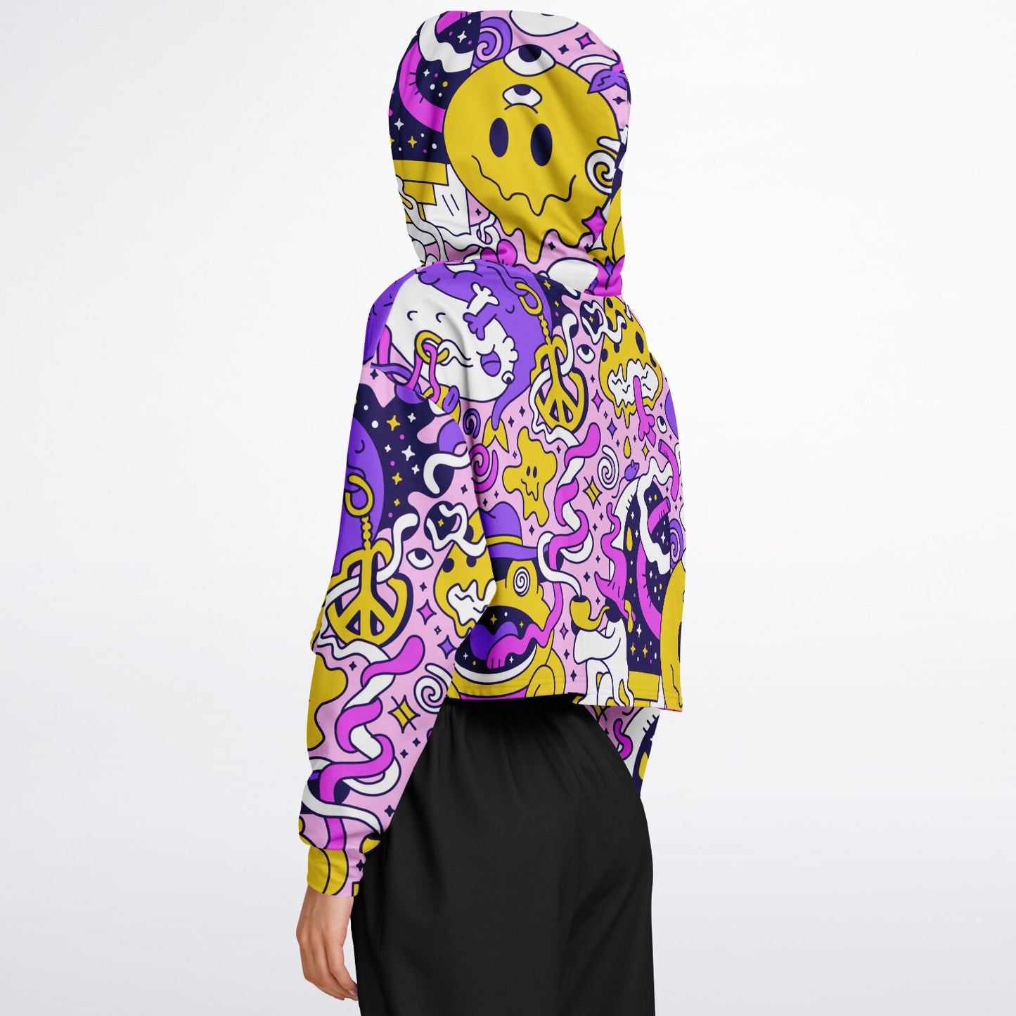 Trippy Doddles Cropped Hoodie