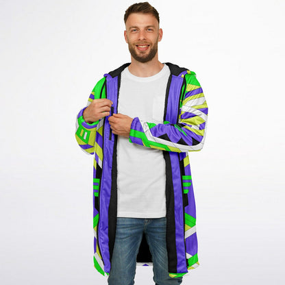 Alien pattern Zipper Cloak