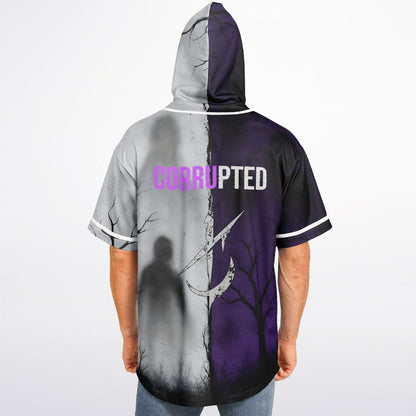 King custom Hooded Baseball Jersey