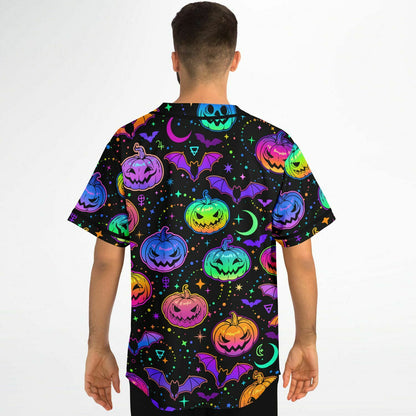 Colorful Halloween Baseball Jersey