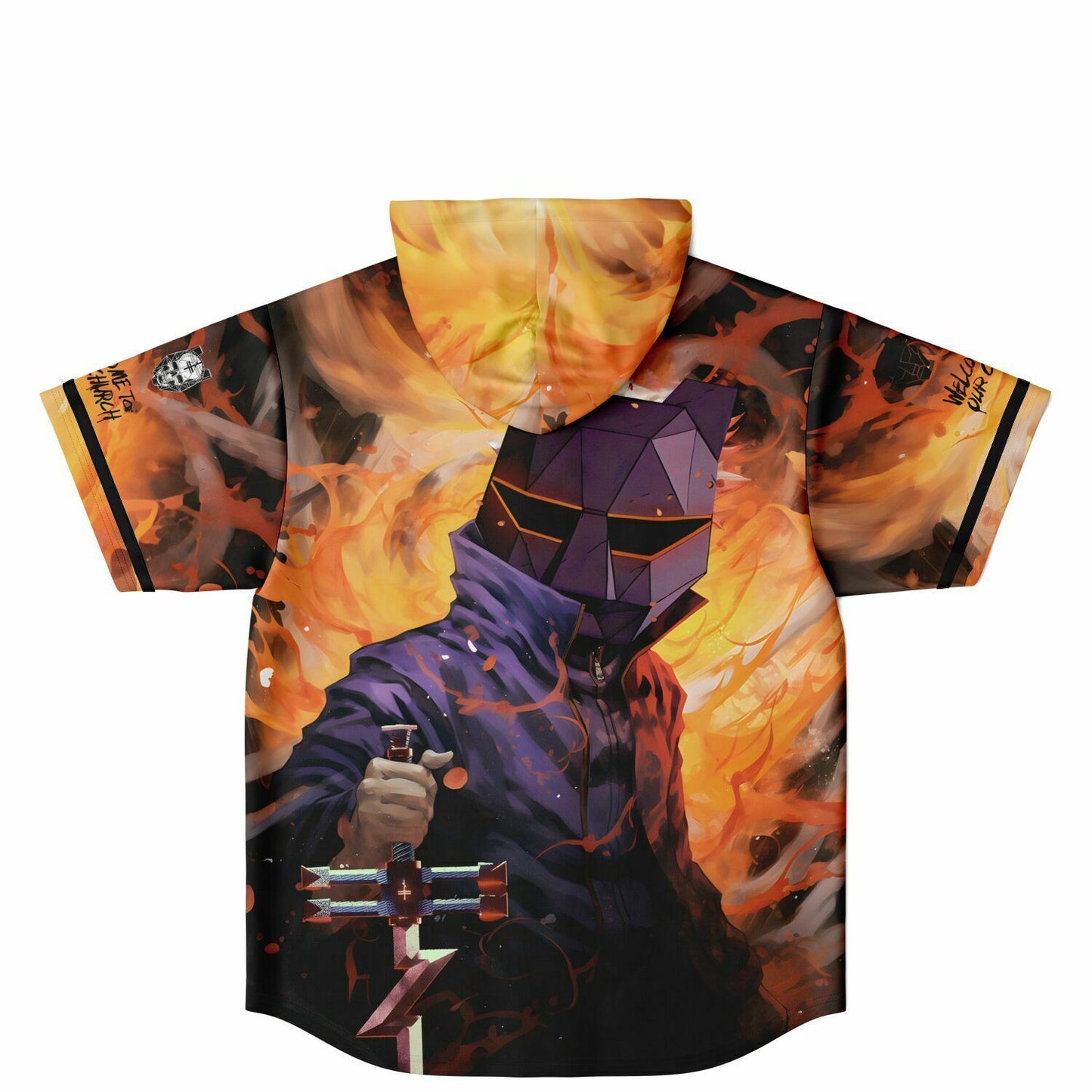 Phoenix custom Hooded Baseball Jersey