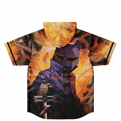 Phoenix custom Hooded Baseball Jersey